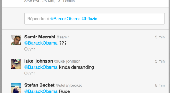 Lorsque Obama tweet...