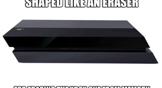PS4, shaped like an eraser...