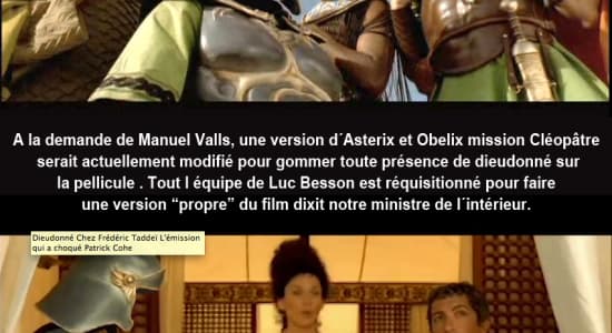 Censure Valls contre Asterix / Dieudo