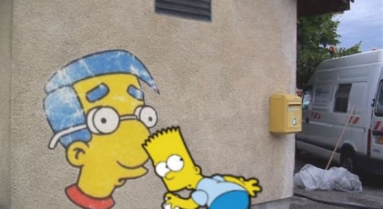 Milhouse et le street art #1 (Dookerie)
