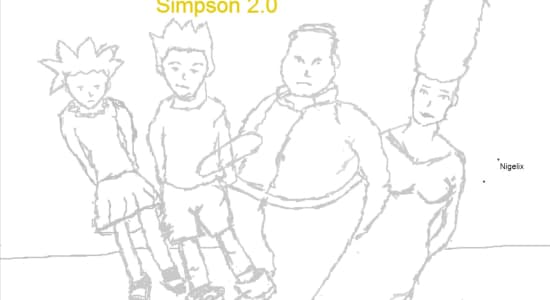 Simpson 2.0 gris et blanc