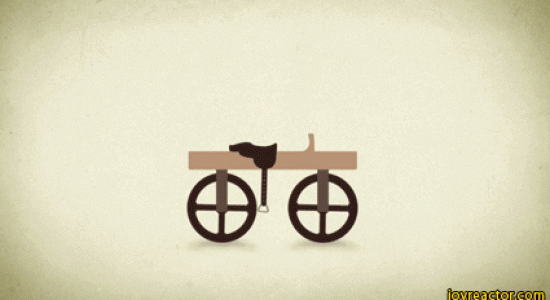 L'histoire du vélo en gif