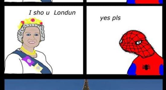 Spiderman à Londres