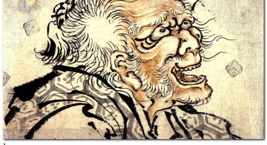 Katsushika Hokusai - Vieux fou de dessin