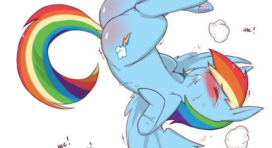Ponies eating spicy food #6: Rainbow Dash
