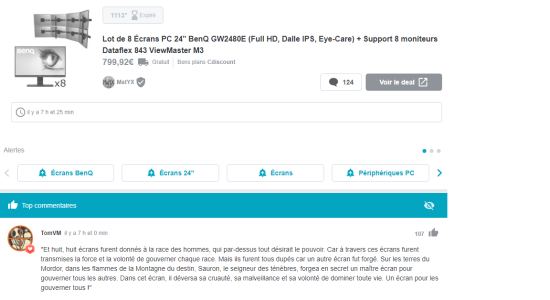 Commentaire dealabsien
