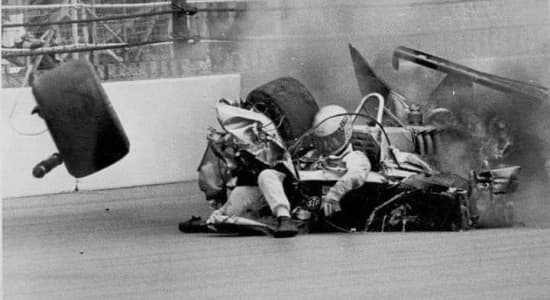 Crash de Danny Ongais lors des 500 Miles d'Indianapolis 1981
