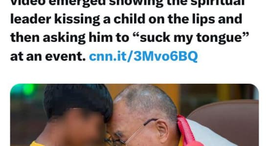 Le Dalaï Lama s'excuse après qu'une vidéo le montrant demander qu'un enfant lui &quot;suce la langue&quot; soit devenue virale.