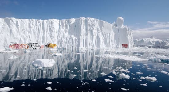 Graffiti sur iceberg