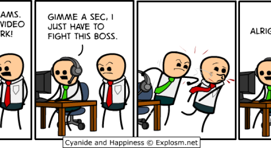 Cyanide & Happiness - This boss