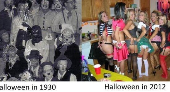 Halloween (Then and now)