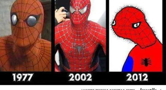 Spiderman evolution
