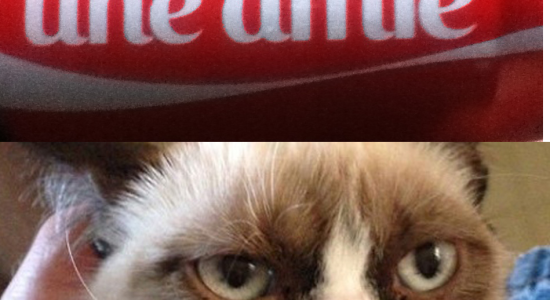 Partagez un Coca-Cola (Grumpy Cat)