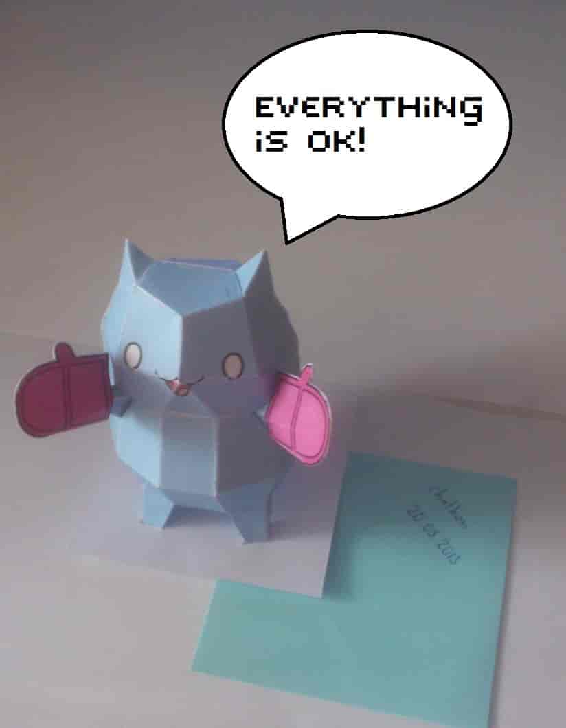 Paper toys catbug...