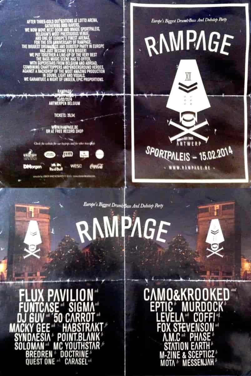[D&amp;B/Dustep] Rampage 15/02/2014 Anvers