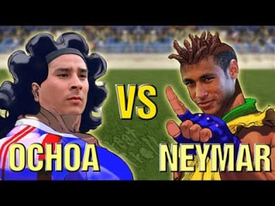 Ochoa vs Neymar Street Fighter - Brazil Mexico 2014 