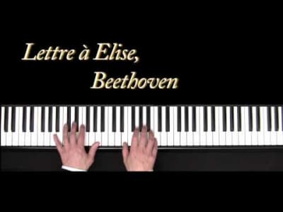 Beethoven - Lettre à Elise - démonstration au piano