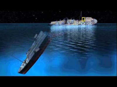 TITANIC animation d'un naufrage 