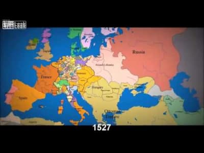 Evolution des frontières européennes sur 1000 ans