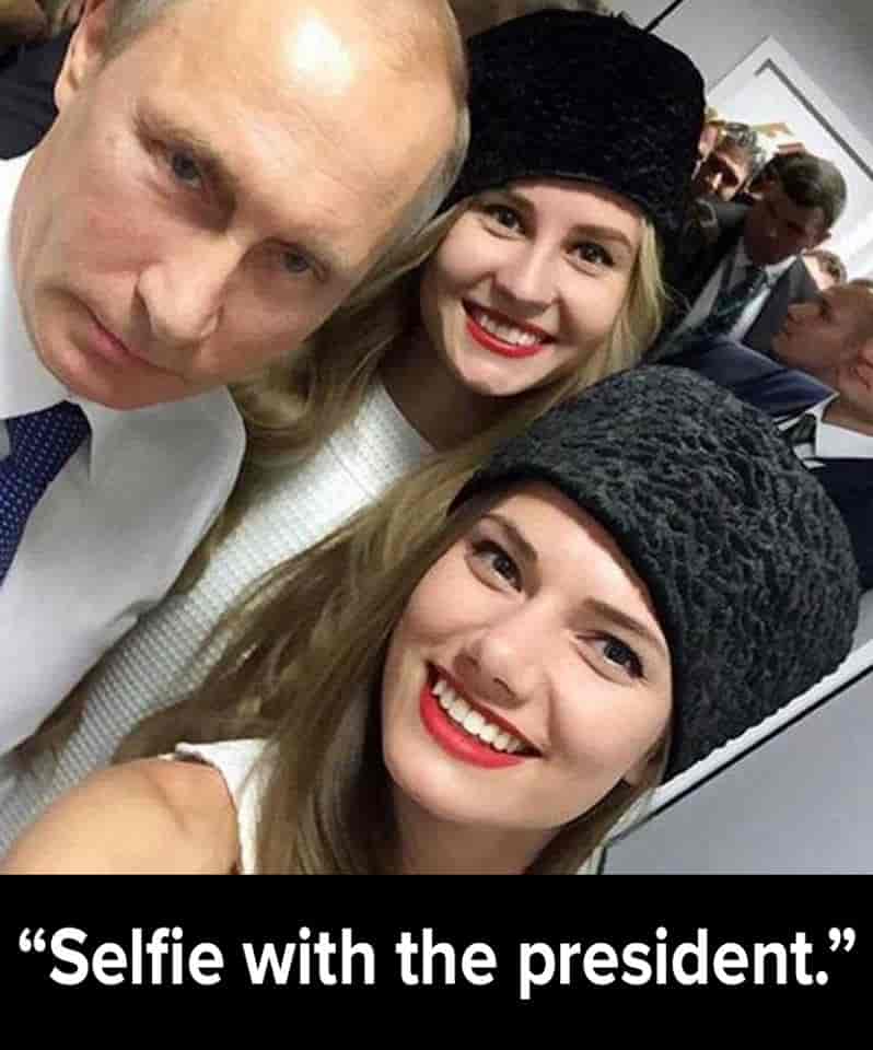 Poutine et le selfie 