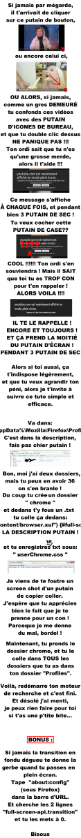 [Firefox] Message plein écran HTML5