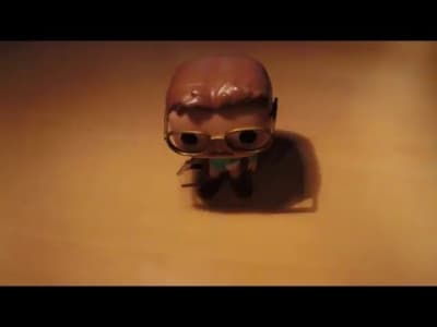 Walter White pushed by a remote control