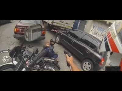 Courses-poursuites à moto au Brésil #2