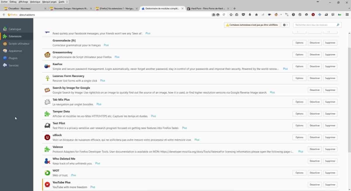 [Firefox] Vos extensions ?