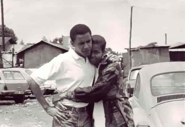 Michelle et Barack Obama 1992 Kenya
