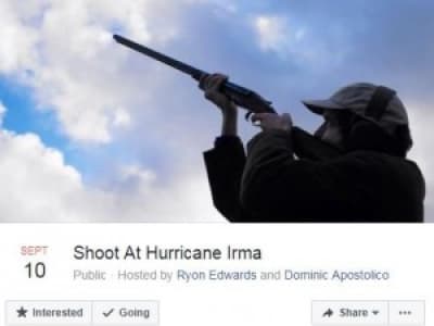 Des détenteurs d'armes en Floride prévoient d'abattre l'ouragan Irma