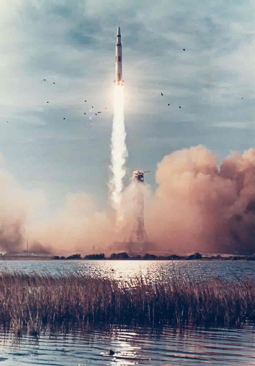 Lancement de la fusée d'Apollo 8, 21 Décembre 1968