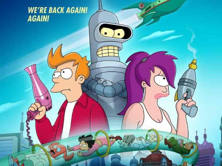 Nouvelle saison de Futurama, aujourd'hui sur Disney+ et Hulu.24 ans après la première saison et 10 ans après la dernière saison, Futurama est de retour pour la 3éme fois de son histoire.