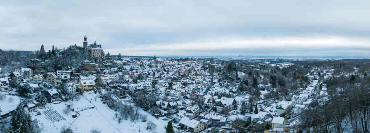 Premières neiges dans le Taunus - Vue du ciel #2