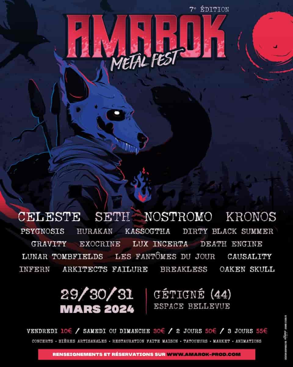 Festival : Amarok Festival 7ème édition. Du 29 au 31 Mars 2024.