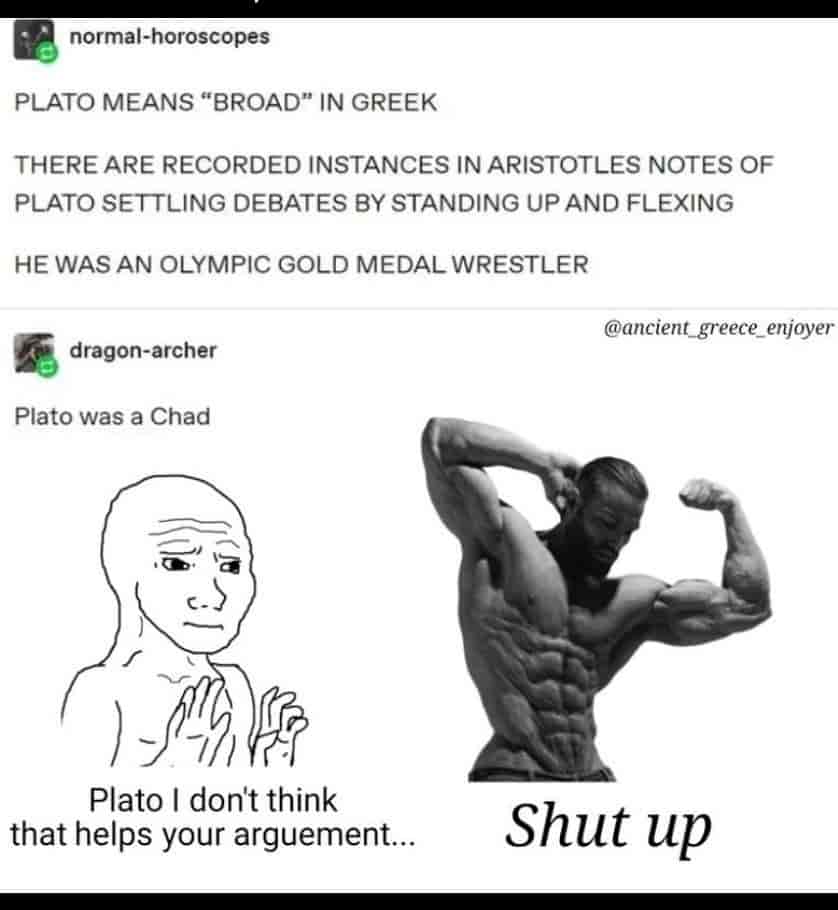 Platon = le balèze