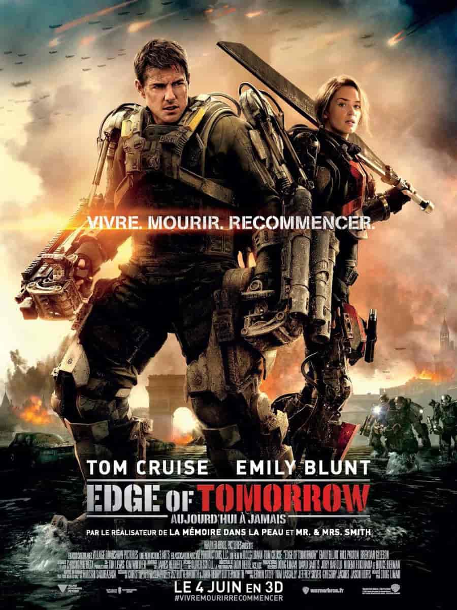 Ce soir sur TMC, un bon film de SF à 21h25 (!), &quot;Edge of Tomorrow&quot; de Doug Liman (2014). Avec, entre autres, Tom Cruise, Emily Blunt, Brendan Gleeson et Bill Paxton.