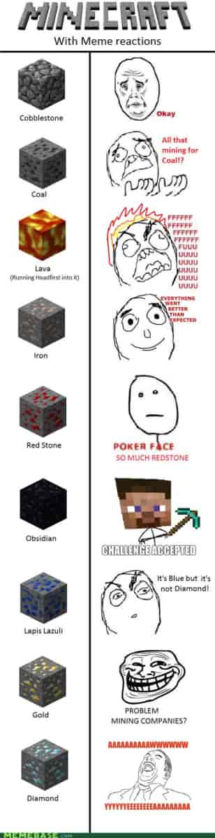 Minecraft Meme réaction 