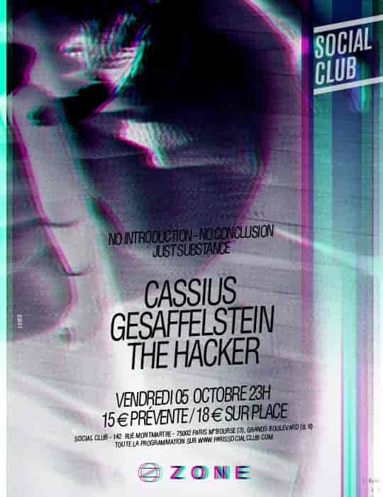 Gesaffelstein/Cassius/ The Hacker - SOCIAL CLUB 05/10/12