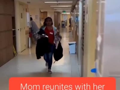 Le moment où une mère est réunie avec son enfant qui a passé 16 jours dans le coma