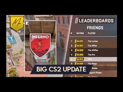 CS2 Update: Skill Rating • Leaderboards • Rank Changes • Inferno &amp; More - MrMaxim