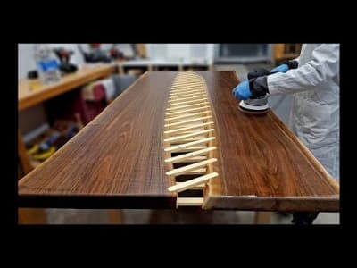 Fabriquer une table à manger en bois, sans Epoxy [Perlette / Olivier Gomis]
