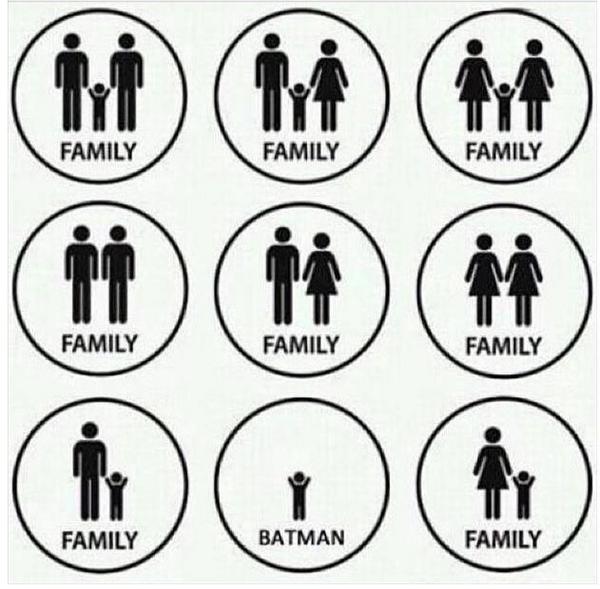 Les différents types de familles