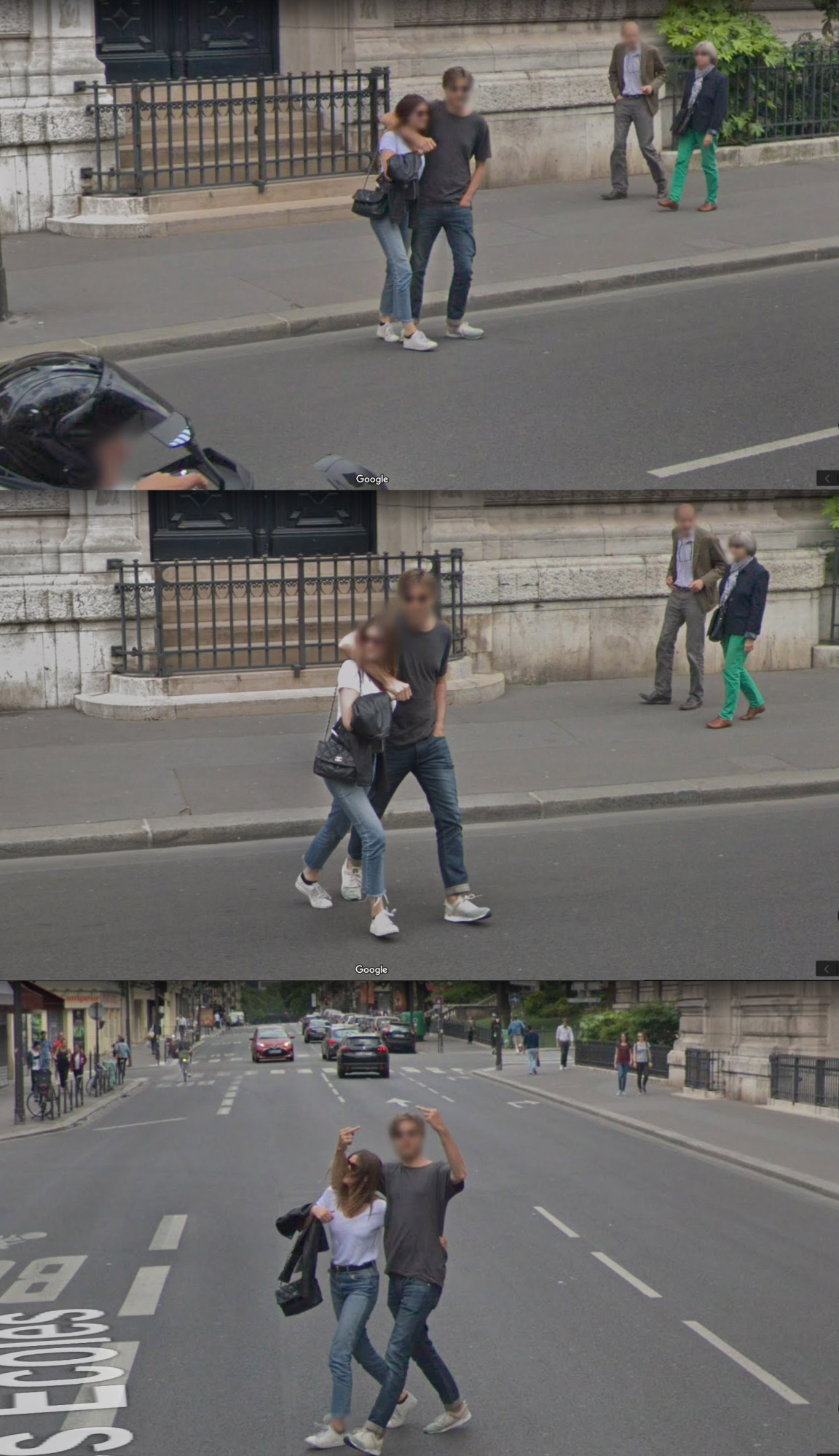 En cherchant sur Google Street...