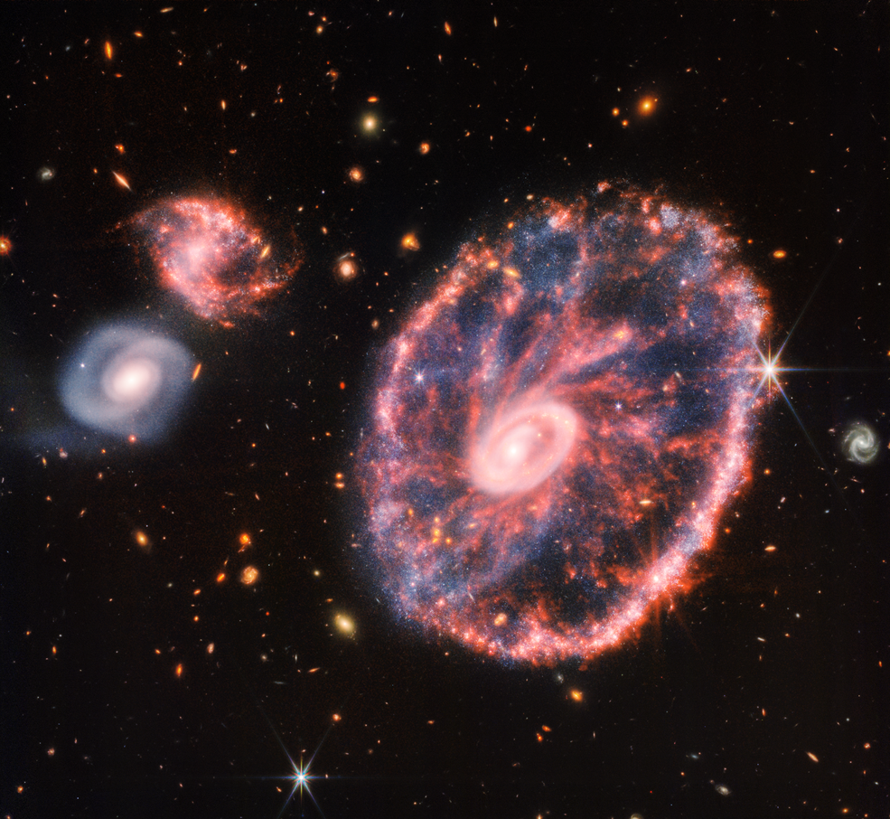 Télescope James-Webb: Galaxie de la Roue de chariot