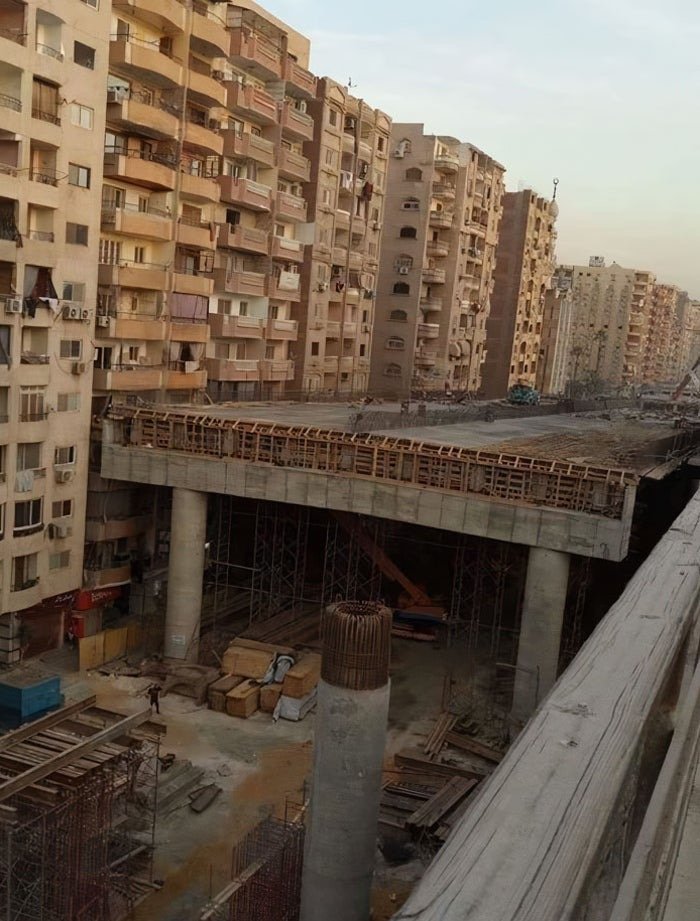 Le gouvernement égyptien a autorisé la construction d’une autoroute à 50 cm des habitations