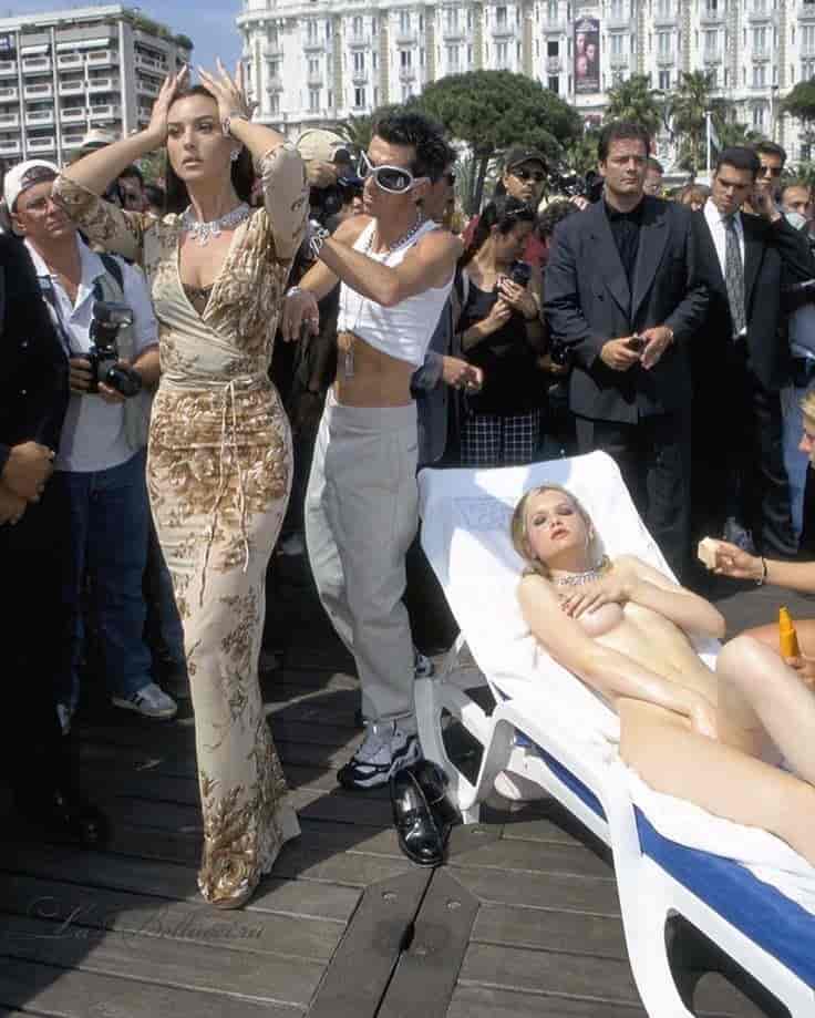 Monica Bellucci à Cannes. 1997