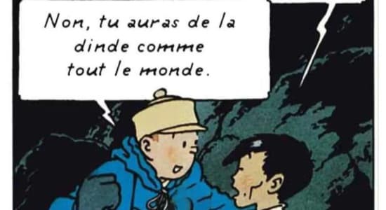 Tintin et le cadeau de Noël
