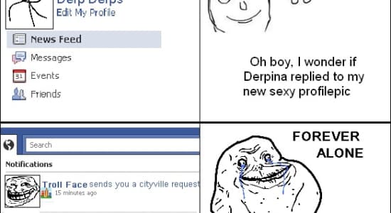 Damn you, Cityville (Facebook, forever alone)