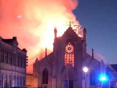 Incendie dans une église à st-Omer.