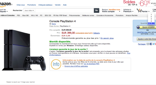 [Amazon] Précommande PS4 - Grosse promo !